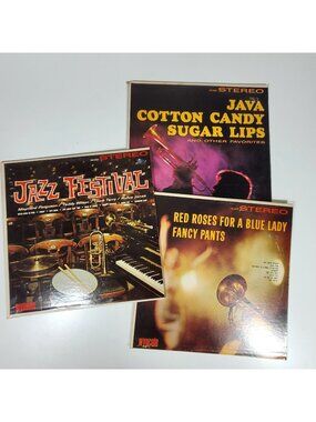 Lot of Three WYNCOTE Vinyl Record Albums Jim Collier Trumpet and Jazz Festival
